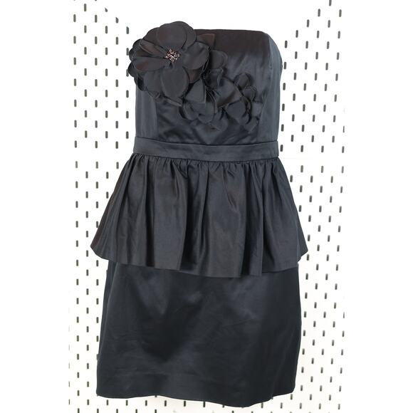 Lilly Pulitzer Dresses & Skirts - Lilly Pulitzer Mae Strapless Sateen Cocktail Dress with Peplum Women's Sz 2